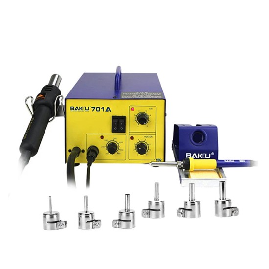 Baku 2 in 1 Rework Station BK-701a with Hot Air Gun and Solder Iron Baku 2 in 1 Rework Station BK-701a with Hot Air Gun and Solder Iron